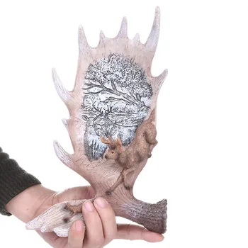 

[MGT]American Country Creative Resin Crafts Home Interior Model Room Decoration Desktop Antler Ornaments