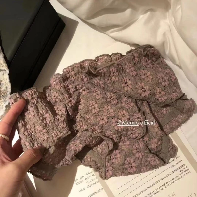 Ropa interior de pera francesa, bragas encaje de cintura media, transpirables y sin marcas, cómodas para levantar la cadera y perder peso|Bragas para mujer| - AliExpress