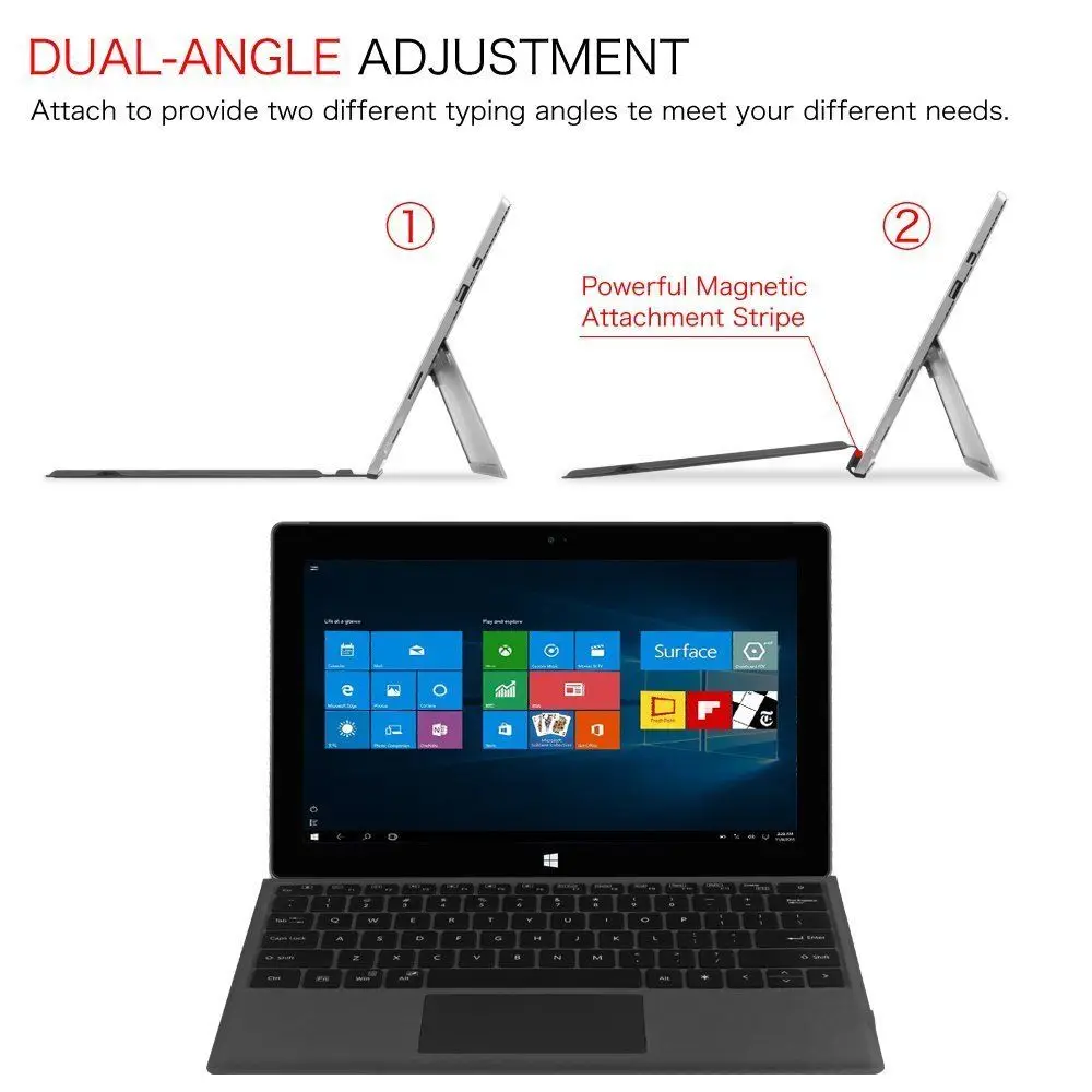 Магнитная Bluetooth беспроводная клавиатура для microsoft Surface Pro3/4/5 tablet