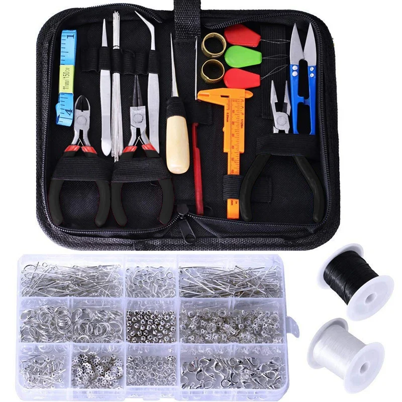 

Jewelry Making Supplies Kit with Jewelry Making Tools Jewelry Findings Jewelry Wires for Jewelry Repair and Beading