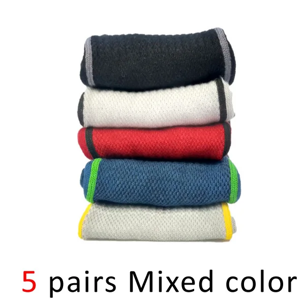 Mixed colors VERIDICAL/5 пар/лот, хлопковые носки с пальцами для мужчин, для мальчиков, для защиты лодыжки, носки с пятью пальцами, компрессионные сетчатые носки-башмачки, модные - Цвет: Mixed colors