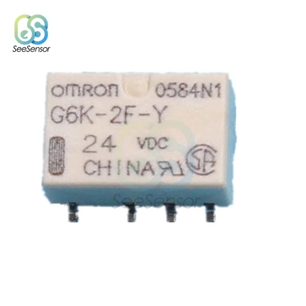 DC 3V 5V 12V 24V SMD G6K-2F-Y реле сигнала 8PIN для реле Omron - Габаритные размеры: 24V