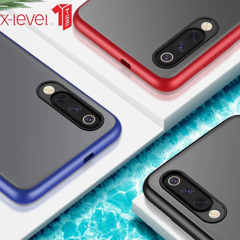 

For Xiaomi Mi 9 Phone Shell X-level 360 full protection Transparent Matte Case Cover For Xiaomi mi9 Capa Soft TPU Frame New