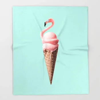 

Flamingo Blanket Mandala Design Flamingos Cone Fleece Blankets and Throw Blanket for Sofa Fleece Blanket 150X200