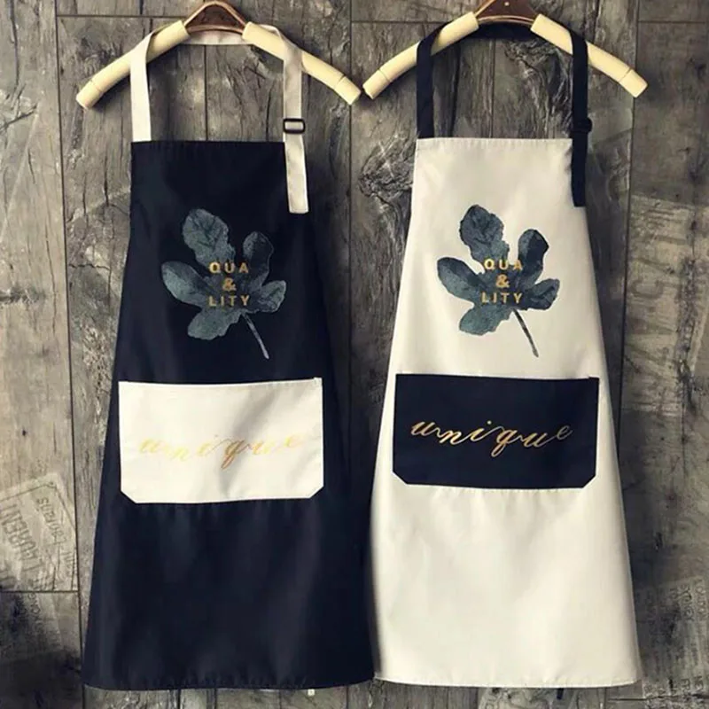 Nordic Style Cooking Kitchen Apron For Woman Men Chef Waiter Cafe Shop BBQ Hairdresser Aprons Bibs Kitchen Accessory