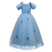 Детские платья для маленьких девочек с бабочками; кружевное лоскутное платье принцессы для дня рождения, Рождества, костюмированной вечеринки; костюм на Хэллоуин