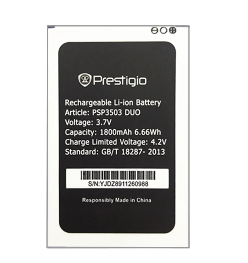 New 1800mAh PSP3503DUO Replacement Battery For Prestigio Wize C3 PSP3503 DUO PSP 3503 Mobile Phone battery | Мобильные телефоны и