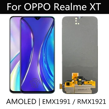 

Super AMOLED For OPPO realme XT EMX1991 RMX1921 LCD Display Touch Screen Digitizer Assembly Replacement For phone 6.4"