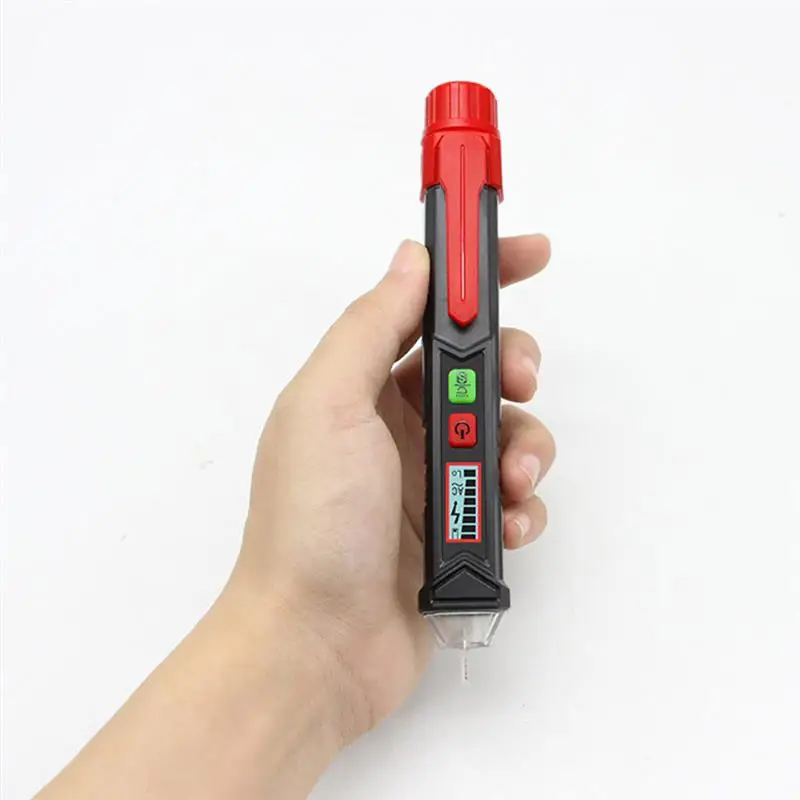Adjustable Non-contact Voltage Tester With LCD Display LED Flashlight Voltage Test Pencil Voltage Electric Compact Pen Sensitive