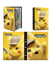 Álbum de Detective Pikachu para niños, porta 240 piezas, colección de tarjetas Pokemon, libro, lista Top Loaded, juguetes, regalo