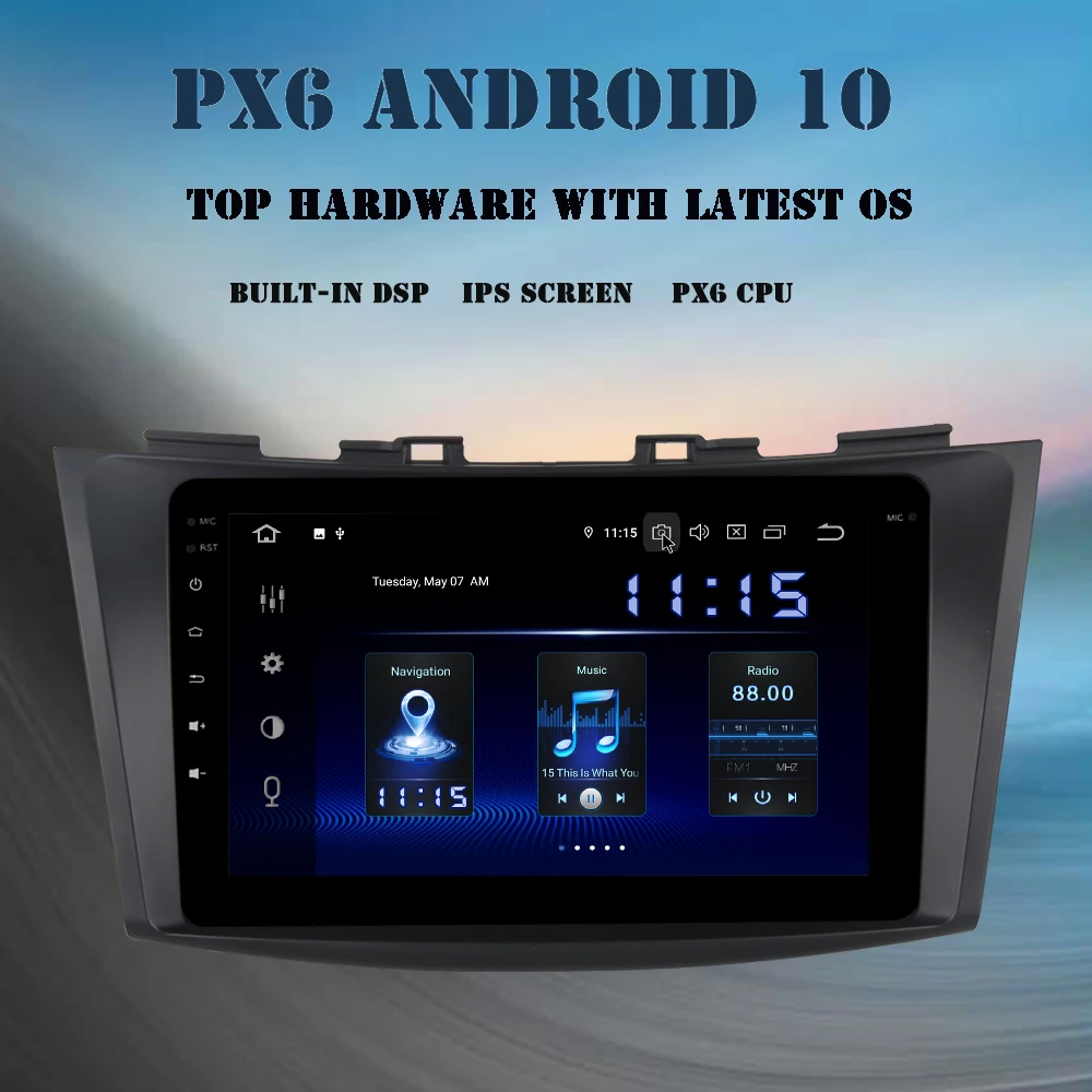 Dasaita 9 &quotAndroid 10 автомобильное радио для Suzuki Swift 2011 2012 2013 2014 2015 GPS Navi DSP