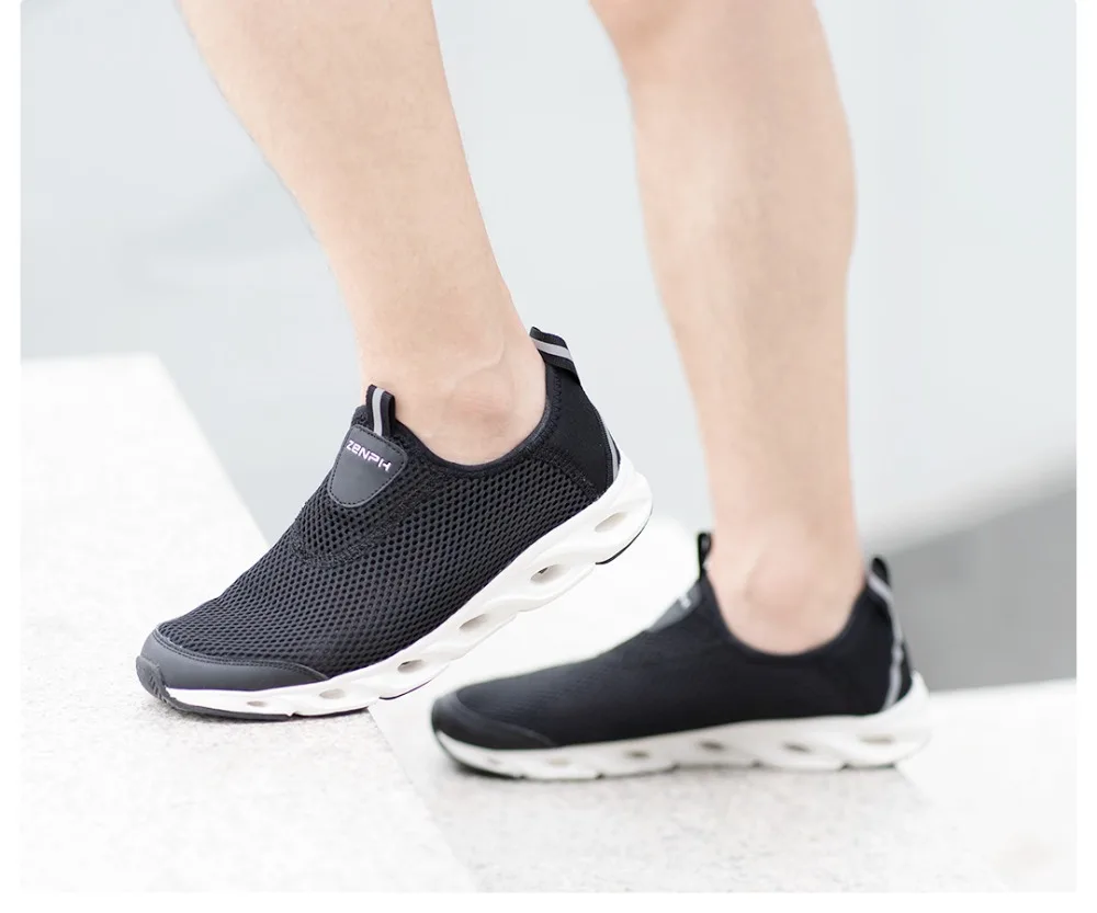 Xiaomi Zaofeng легкая мужская обувь нескользящие мужские кроссовки Повседневные Дышащие женские мужские спортивные беговые кроссовки EU39-44