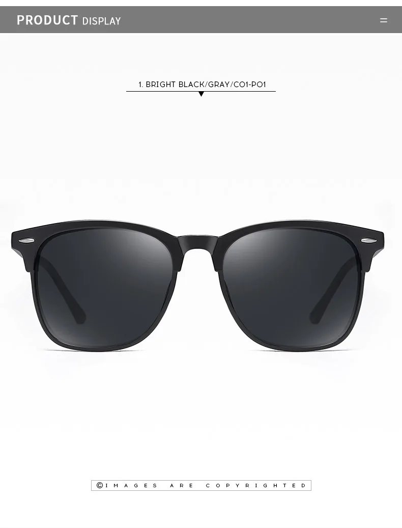 Luxury Brand Designer Men's Sunglasses 2021 Trend Vintage Polarized Sun Glasses For Men Women Mirror Square Sunglass Classic New (10)