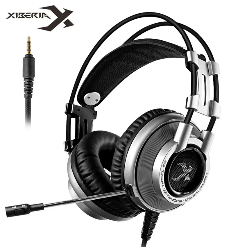 Xiberia K9 3 5 мм Игровые наушники с микрофоном PS4 геймерская гарнитура для компьютера