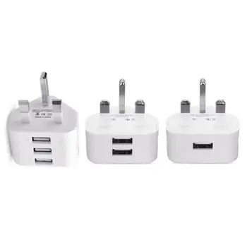 

Universal Usb Uk Plug 3 Pin Wall Charger Adapter With Usb Ports Travel Charger Charging For Phone Ipad