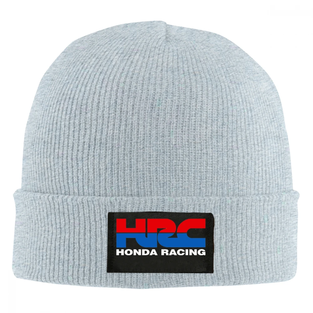 Шапочка с принтом HRC Honda Racing Car Fans1 Мужская и женская вязаная шапка вязанные шапочки Skullies теплая зимняя унисекс Лыжная хип-хоп шапка