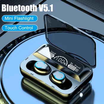 

NEW Wireless Headphones with Microphone 3 Led Display Bluetooth Earphones Touch Control Hifi Earbuds for Xiaomi Samsung Phone