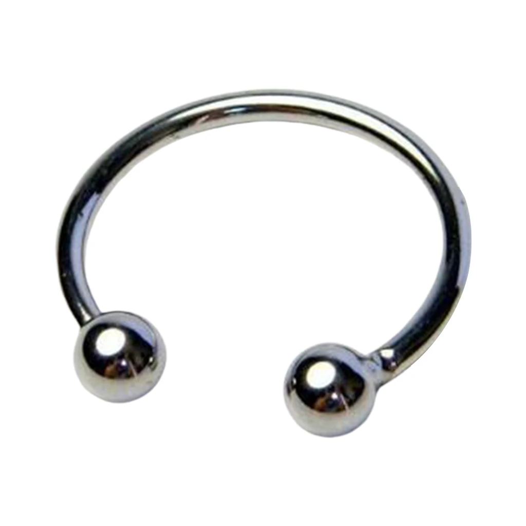 Penis Ring Polished Stainless Steel Male Delay Ejaculation Penis Ring Chastity Lock Device Sex Toys For Couple Sex Products