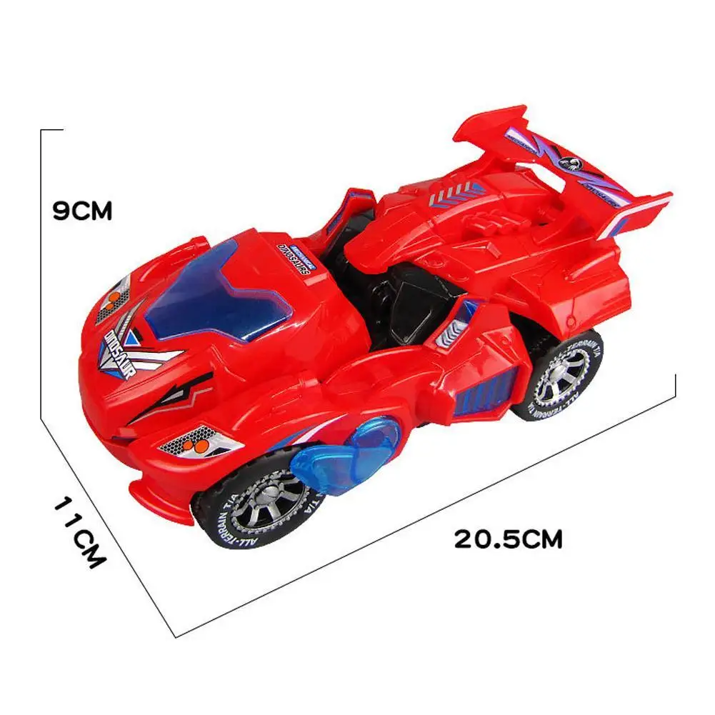 Электрический деформационный игрушечный динозавр, креативный автоматический светильник, светодиодный игрушечный автомобиль-трансформер динозавра для детей, рождественский подарок