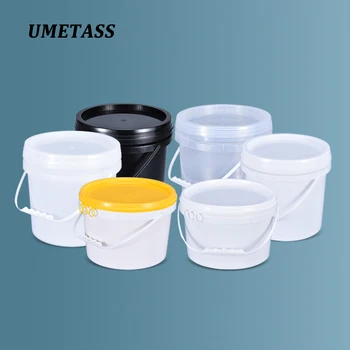 

UMETASS Food Grade 5 liters Empty container Polypropylene plastic bucket for food,Paint,Liquid high quality 1PCS