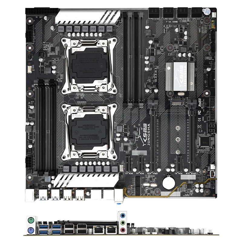 Jingsha X99 dual F2 motherboard support LGA 2011V3