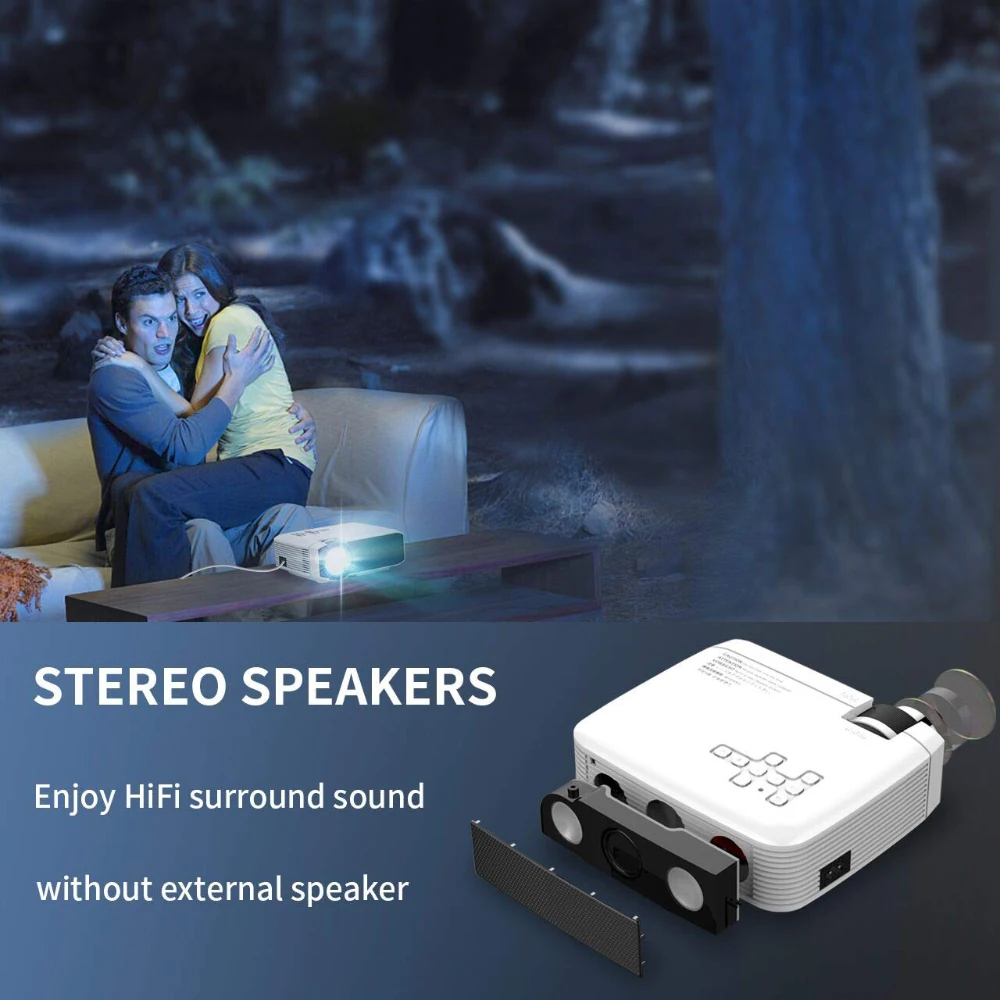 Salange E400W светодиодный проектор для домашнего кинотеатра беспроводной видео 1080P USB