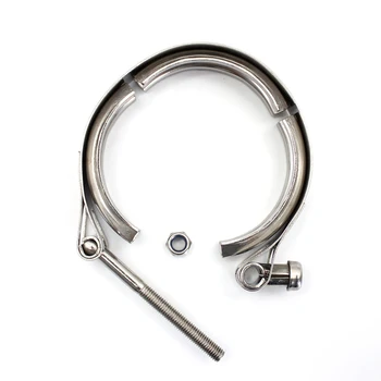 

2.0inch-51mm V Band Pipe Flange Silver Universal For exhaust Accessories Clamp Connection Useful