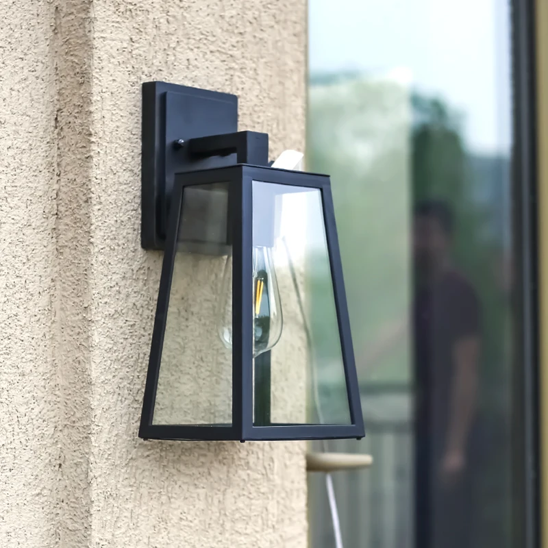 American Nordic Creative Industrial Retro Iron Restaurant Bar Aisle Outdoor Porch Lampara Led Pared Loft E27 Wall Lamp Sconce solar wall light wall light outdoor porch light