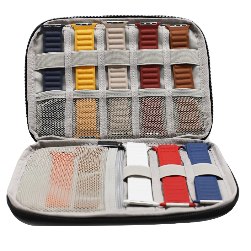 Multifunction Portable bag for apple watch band Travel Case Pouch Watch Strap Box Oragnizer Watchband Holder iwatch |
