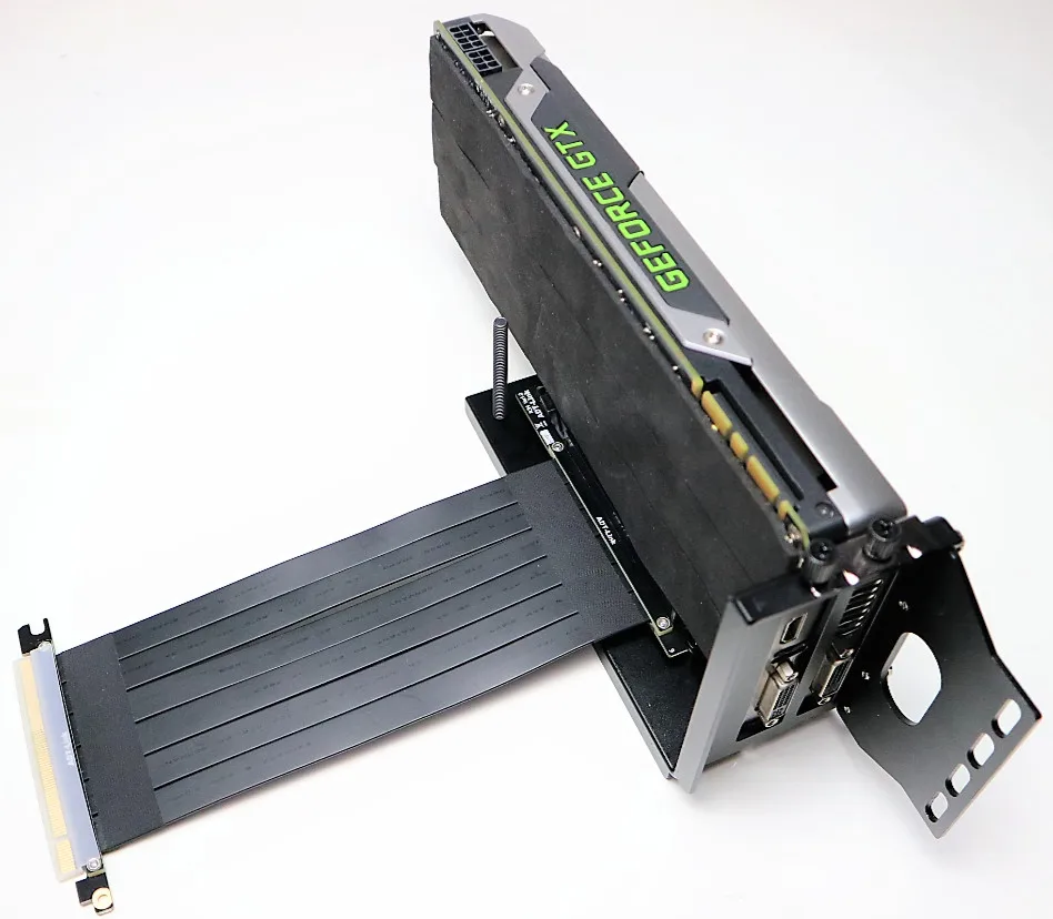 Видеокарты вертикальный кронштейн PCIe 3 0x16 видеокарта для слот удлинитель ATX PC
