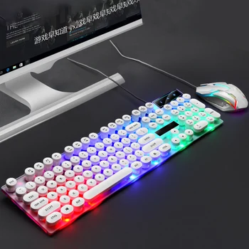 

2020 NEW Design Gaming Keyboard Set With Mice 104 key 3200PDI Silent Gaming Mouse Set For PC Laptop