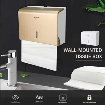 

Wall Mounted Towel Paper Holder Kitchen Holder Rack ABS For Paper Towel Dispenser Tissue Box Organizer Bathroom Accessories