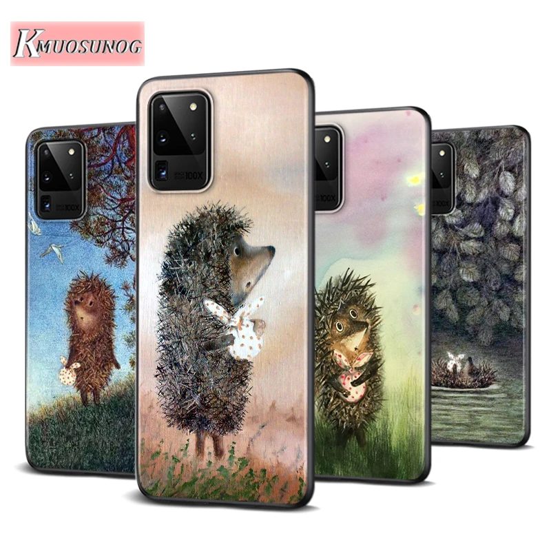 Мягкий чехол с ежиком для Samsung Galaxy A91 A81 A72 A71 A52 A51 A42 A41 A32 A31 A21 A12 A11 A02 A01 | Мобильные
