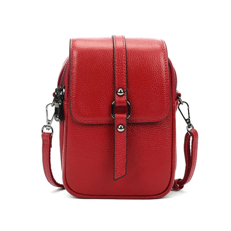 

Genuine Leather Women Shoulder Bag Female Purse Fashion Brand Handbags Girl Mini Crossbody Bag Vintage Small Flap Bolsos