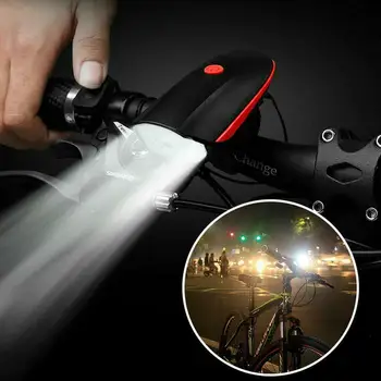 

Outdoor Cycling Flashlight Bicycle Headlight Rear warning light Taillight High power glare Flashlight