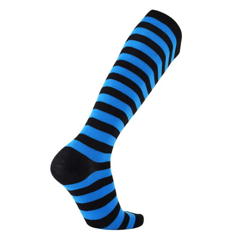 Носки для бега для мужчин и женщин, Спортивные Компрессионные Повседневные носки без пятки, поддерживающие нейлоновые носки унисекс для улицы, длинные гольфы высокого давления - Цвет: 23E