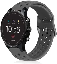 Abanen Watch Band for Fossil Gen 4 Explorist,22mm Soft Silicone Sport Waterproof Quick Release Wristband Strap for Fossil Gen 5
