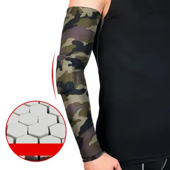 

1pc Camo Arm Guard Sleeve Sports Elbow EVA Soft Pads Joint Anti-collision Breathable Camouflage Tactical Arm Sleeves