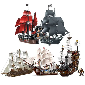

MetalBeard's Sea Cow Model Movie Pirate Ship Bricks 16002 building blocks Compatible with Lepining 70810 Toys for Kids gifts
