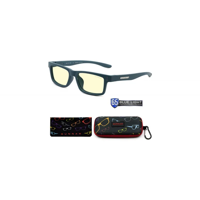 Детские очки для компьютера (8 12 лет) GUNNAR Cruz Kids Large Clear Natural CRU 09709 Navy Tortoise|Мужские