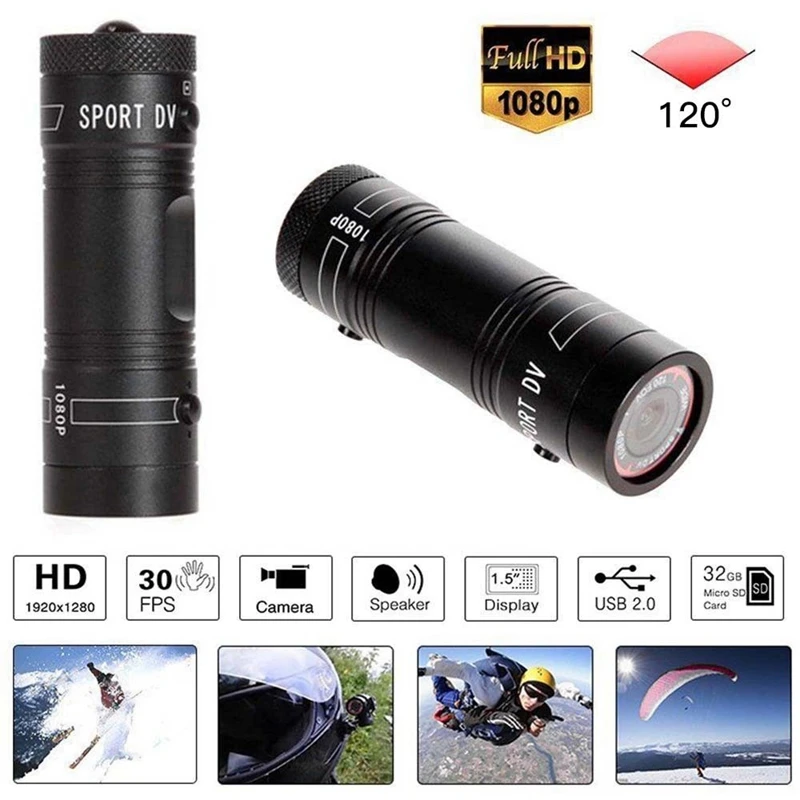 Спортивная мини-видеокамера DV F9 HD 1080P для мотоцикла