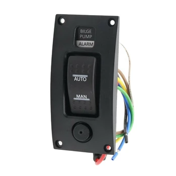 

Boat Bilge Pump Switch Panel Deck Cleaning Control Panel with Alarm