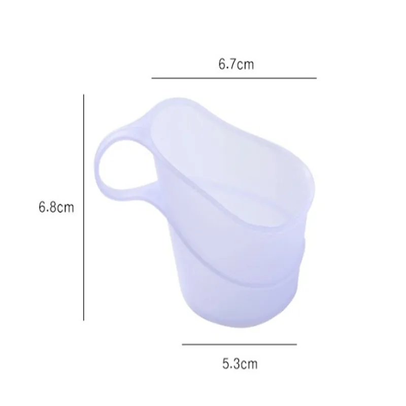 Lot of 6PCS Handle Anti-scald Plastic Disposable Paper Plastic Polystyrene Cup Holder Set Multifunctional Home Accessories