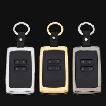 

Zinc alloy Car Key Case For Renault Koleos Kadjar Scenic Megane Sandero Keyless Remote Fob Shell Protector Cover Auto Accessorie