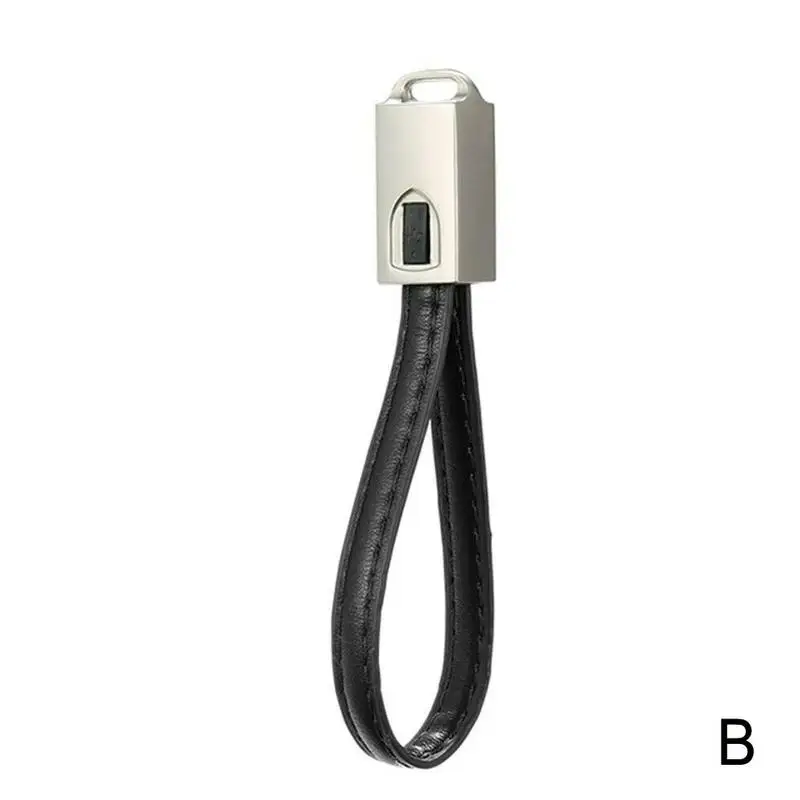 Брелок Usb кабель для samsung S9 S8 Plus Мини Кожаный кабель для зарядки C 2a C быстрая передача данных для телефона Usb Кабели Usb Тип B2L0