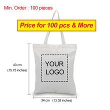 100 штук Большой размер на заказ холст сумка Печать текстовый Логотип Повседневная сумка экологический многоразовый рециркуляция хозяйственная сумка