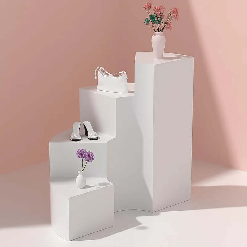 

Zq магазин одежды с рисунком лестницы, мягкое украшение, декоративное окно, напольный дисплей, высокий и низкий Стенд дисплея, реквизит