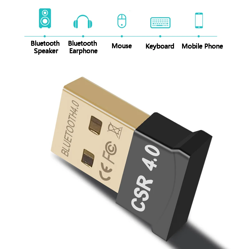 Мини беспроводной USB Bluetooth 4,0 приемник передатчик USB ключ Музыкальный звуковой приемник адаптер аудио адаптер для компьютера ноутбука