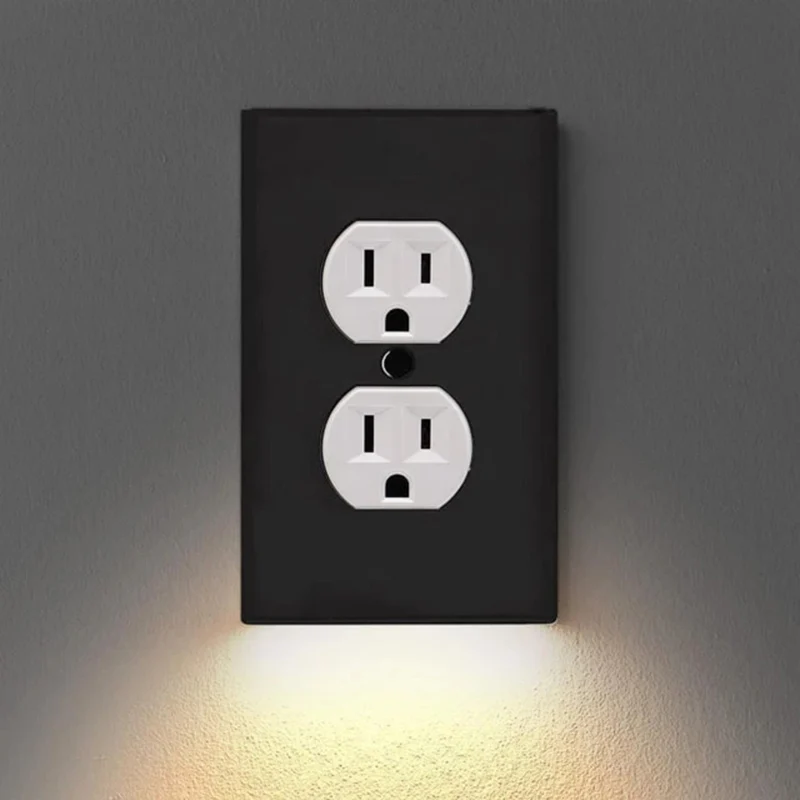 Wall Outlet Cover with LED Night Lights Electrical Plate for Home Decor JHP-Best | Компьютеры и офис