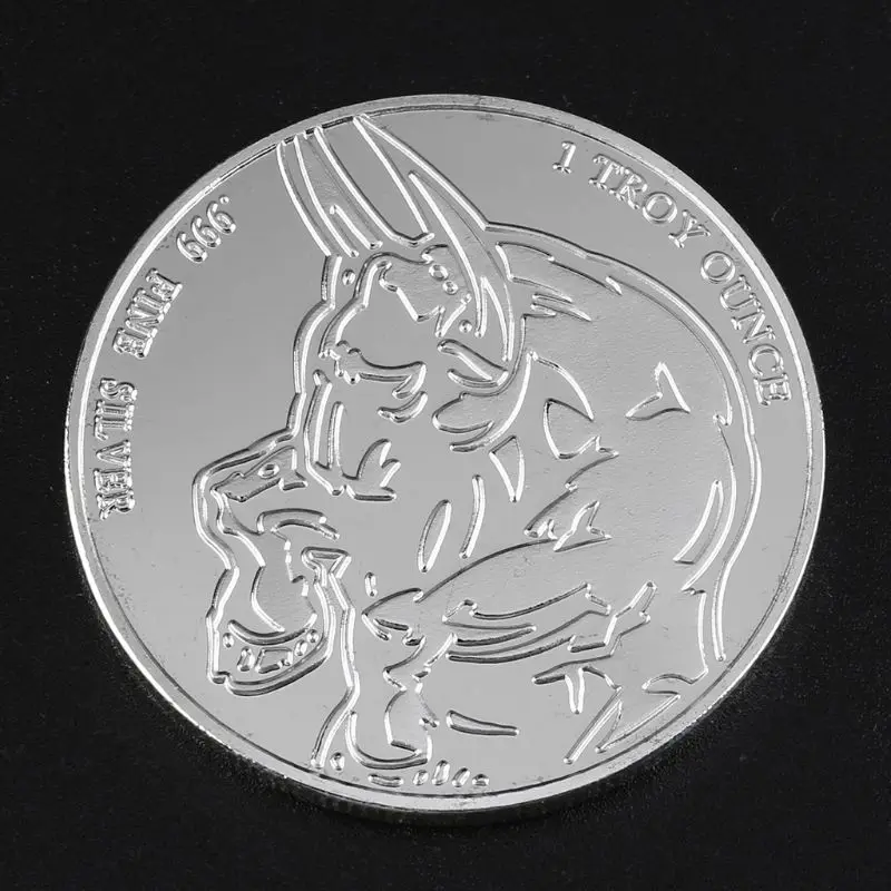 Стена улица сток рынок Bull удача Памятная коллекция монет подарок сувенир